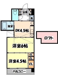 連坊駅 徒歩1分 7階の物件間取画像